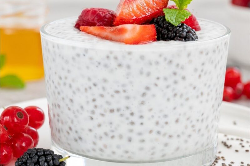 Simple Chia Pudding With Greek Yogurt And Vanilla