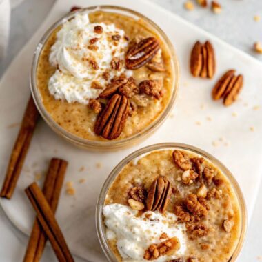 Blended Pumpkin Pie Overnight Oats