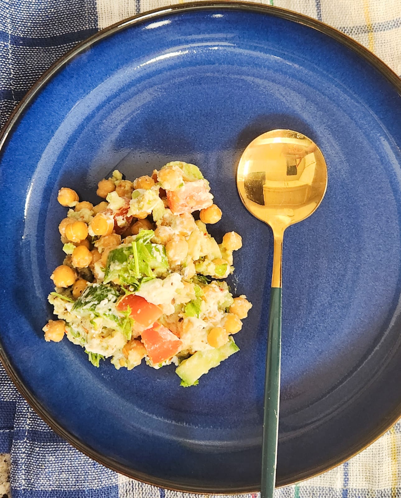 Chickpea Feta Avocado Salad