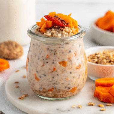 Carrot Cheese Cake Overnight Oats