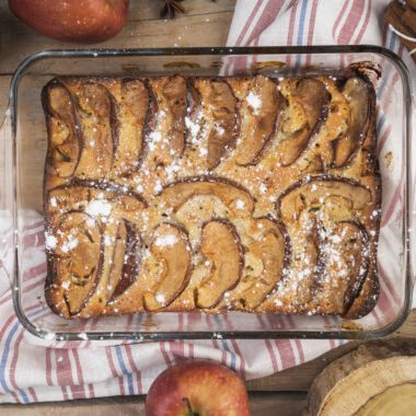 English Toffee Apple Bread and Butter Pudding recipe