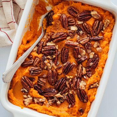 sweet potato casserole with pecans recipe