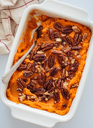 sweet potato casserole with pecans recipe