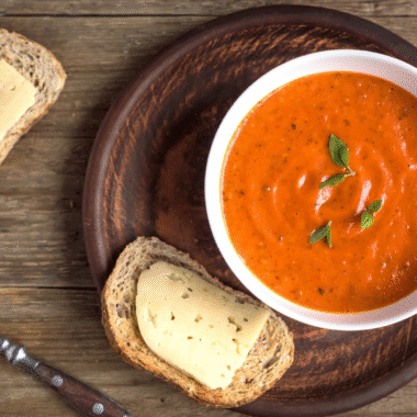 roasted red pepper tomato soup with carrots