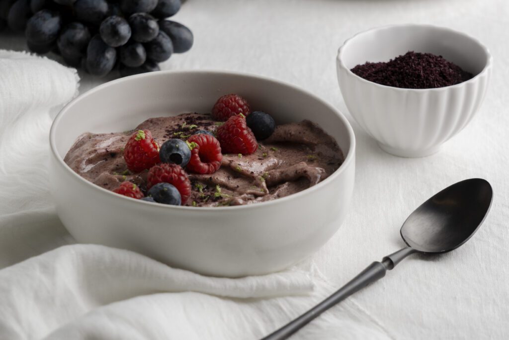Chocolate Cherry Protein Yogurt Bowl