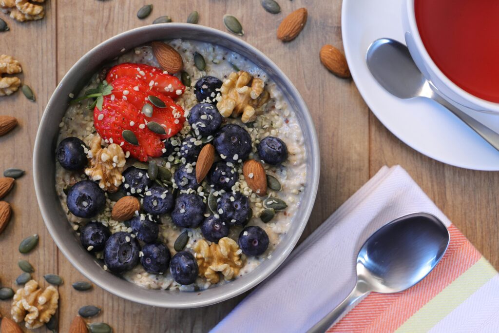 Blueberry Almond Crunch Yogurt Bowl