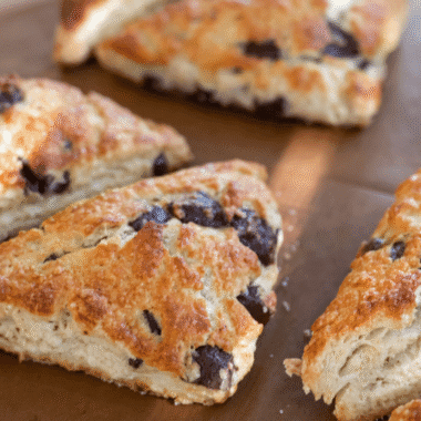 sourdough chocolate chip scones