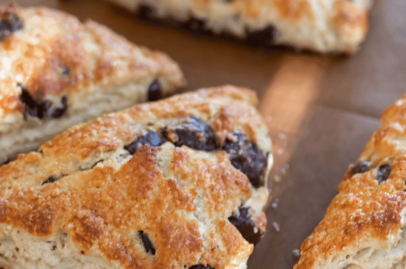Sourdough Chocolate Chip Scones