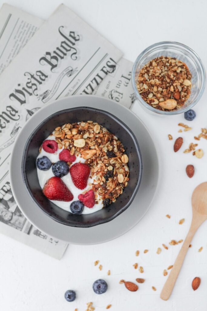 Berry Almond Crunch Greek Yogurt Bowl