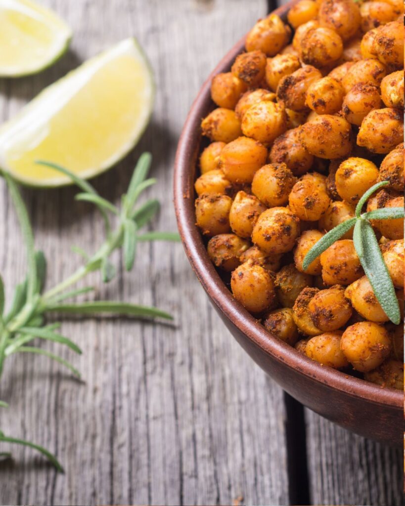 Sriracha Lime Roasted Chickpeas Recipe