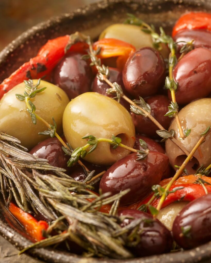 Rosemary Garlic Marinated Olives