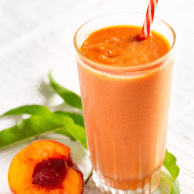 peach cobbler protein shake