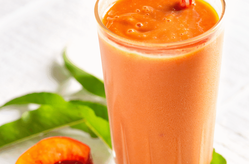 Peach Cobbler Protein Shake