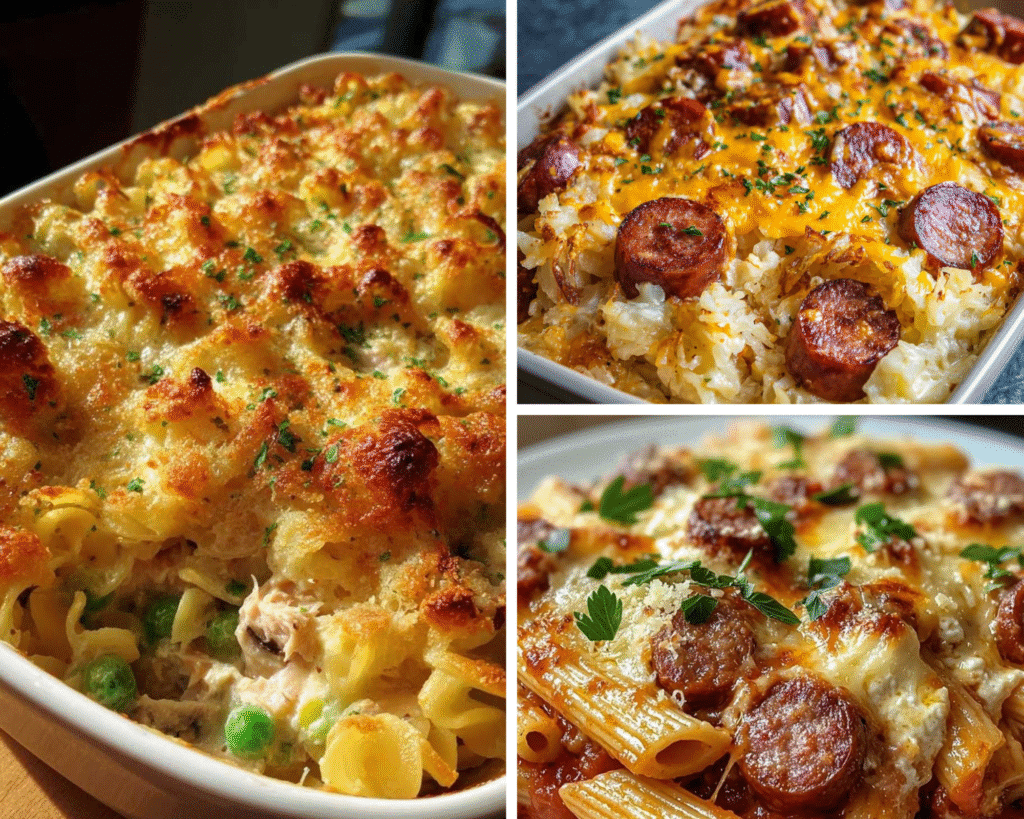 Seafood and Sausage Casserole