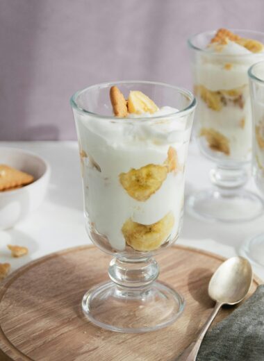 high protein banana cream pudding