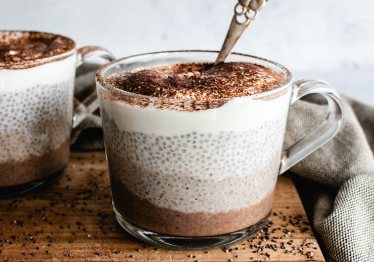 Tiramisu Chia Pudding With Greek Yougurt
