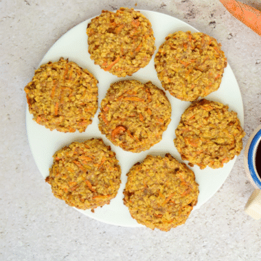 Healthy Apple Carrot oat cookies