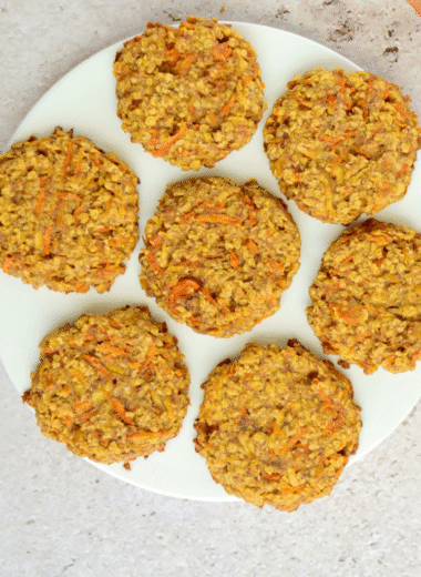 Healthy Apple Carrot oat cookies
