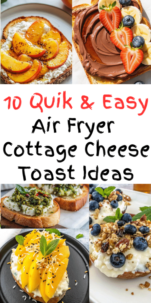 Air Fryer Cottage Cheese Toast Ideas