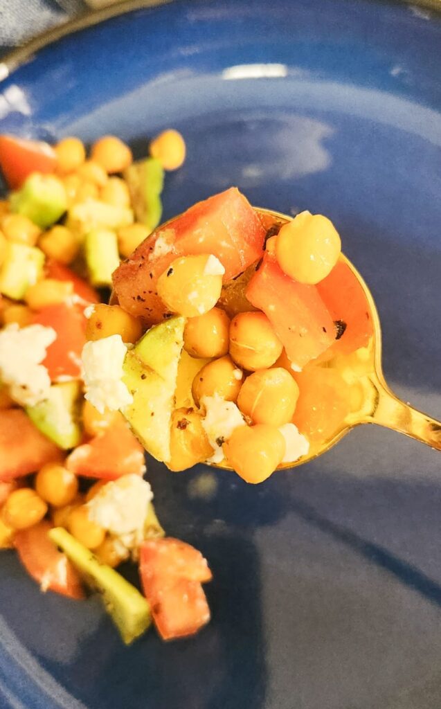 Avocado Chickpea Tomato Salad With Lime