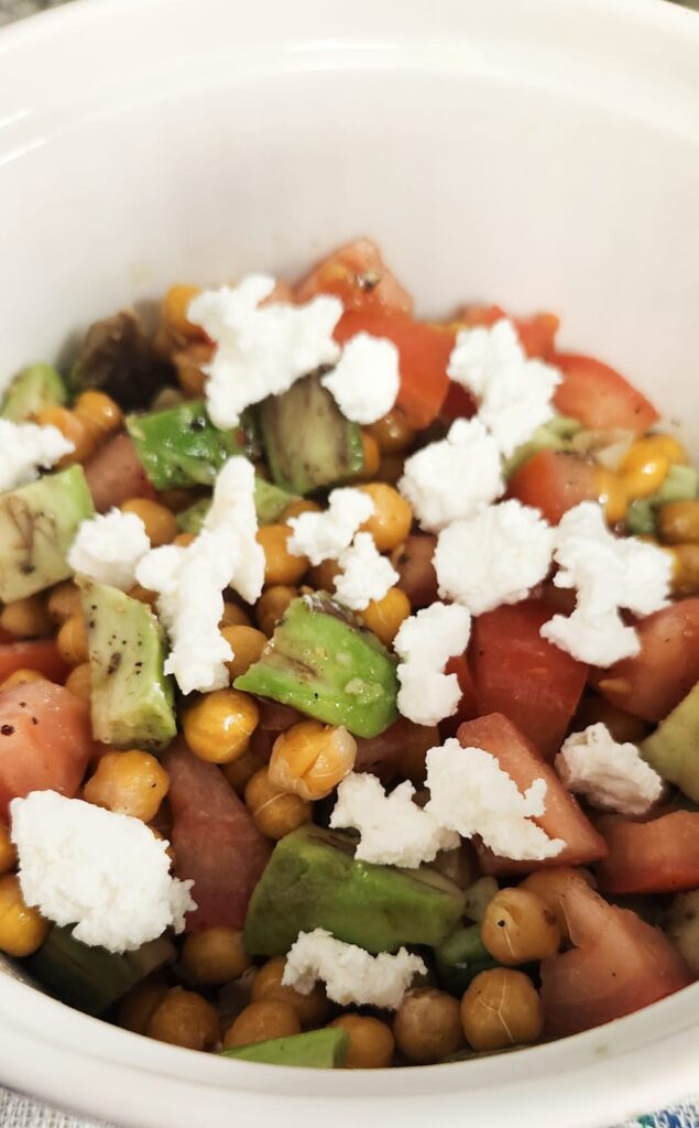 Avocado Chickpea Tomato Salad With Lime