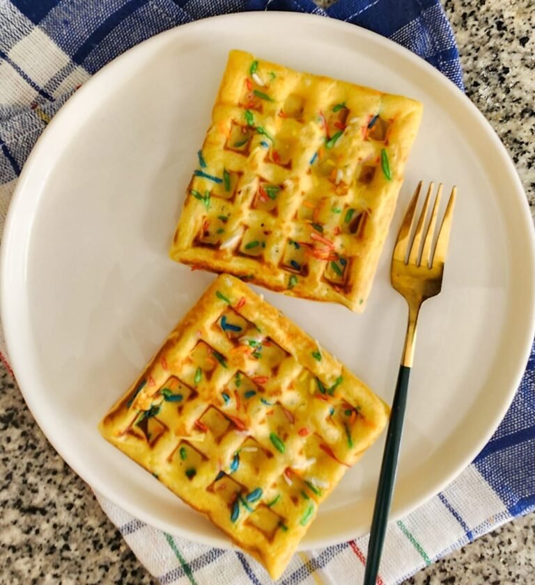 Birthday Cake Waffles (Funfetti Waffles)