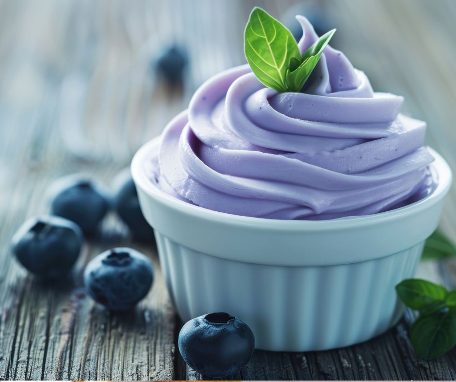 Refreshing Blueberry Frozen Yogurt