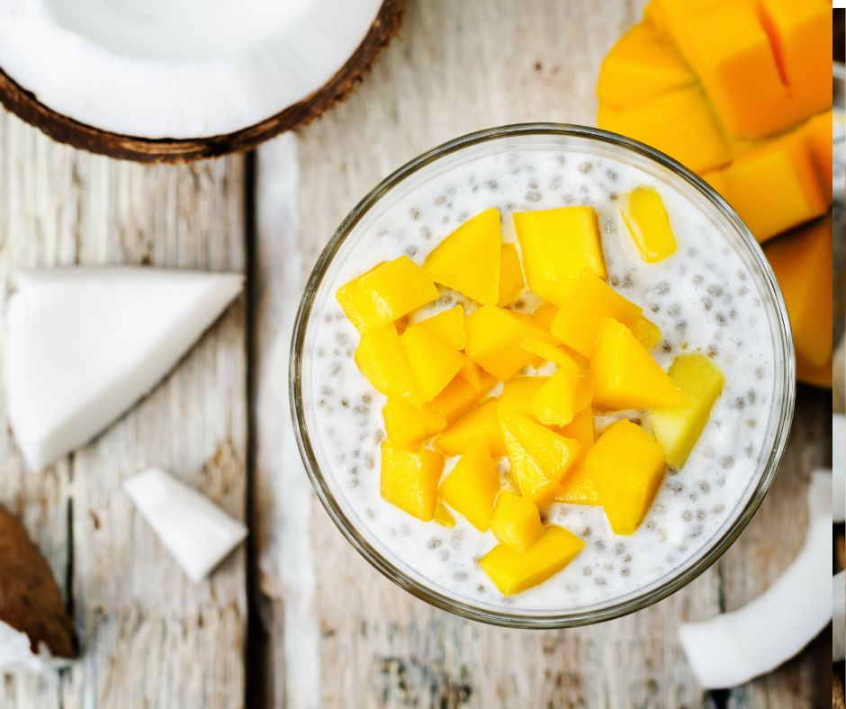 Tropical Coconut Cream Chia Pudding