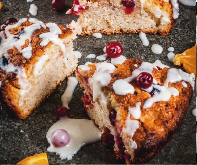 Zesty Cranberry and Orange Scones