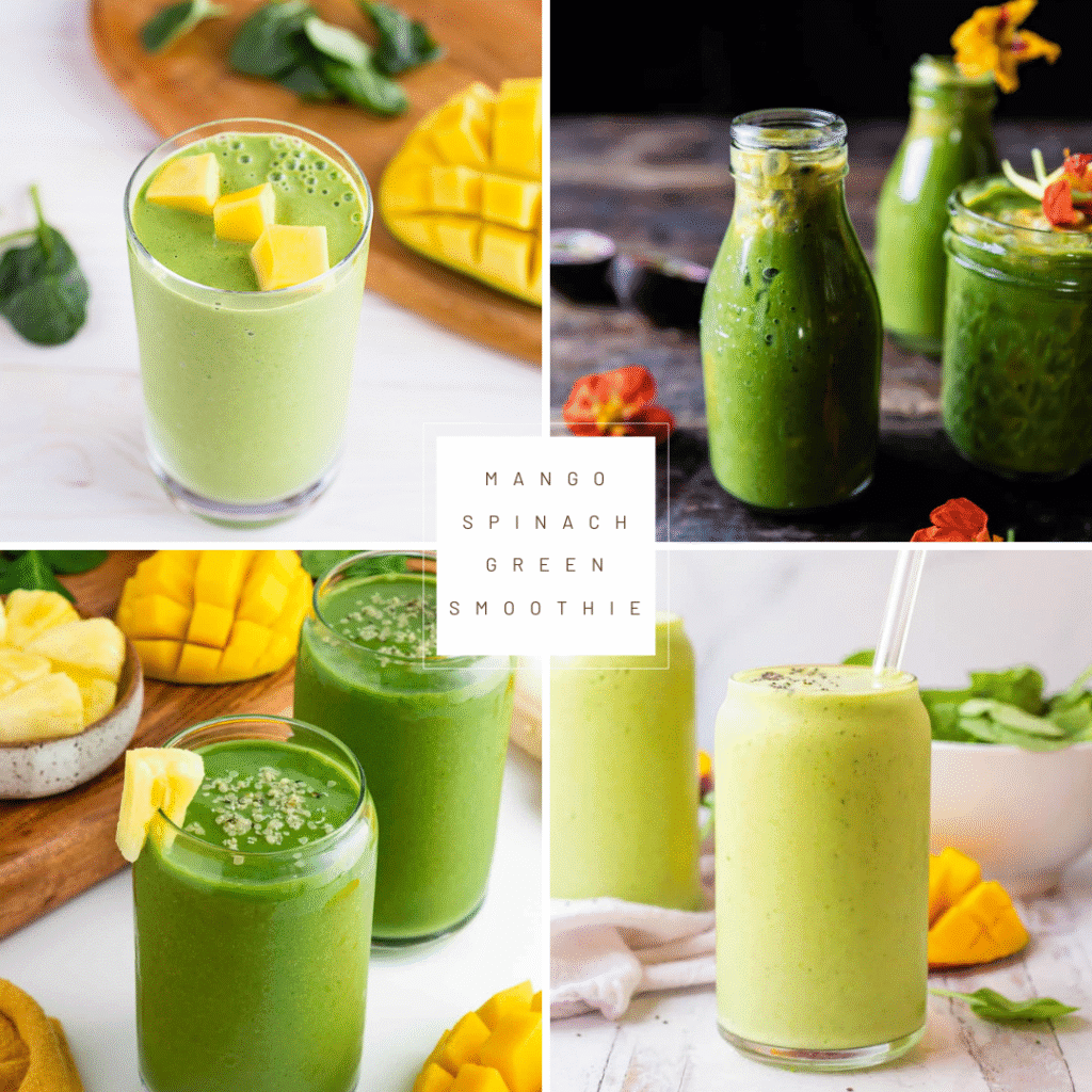 Mango Spinach Green Smoothie