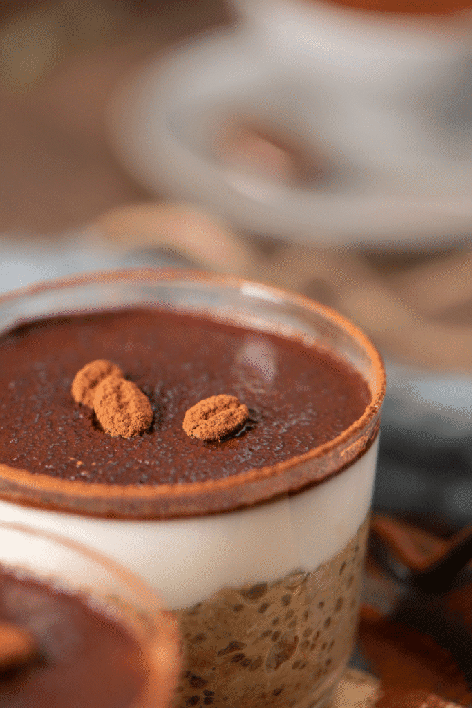 Tiramisu Chia Pudding With Greek Yougurt