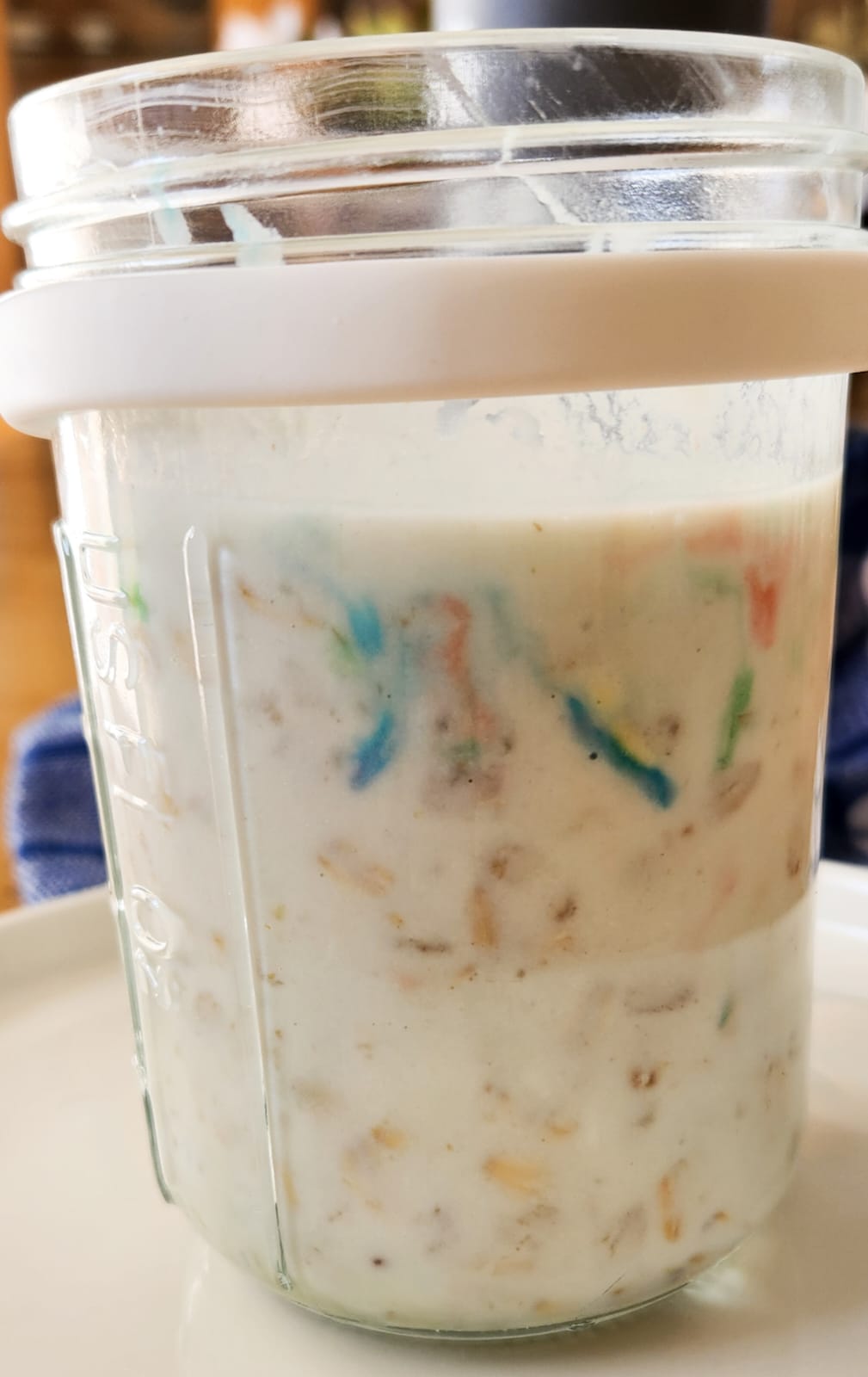 cake batter overnight oats