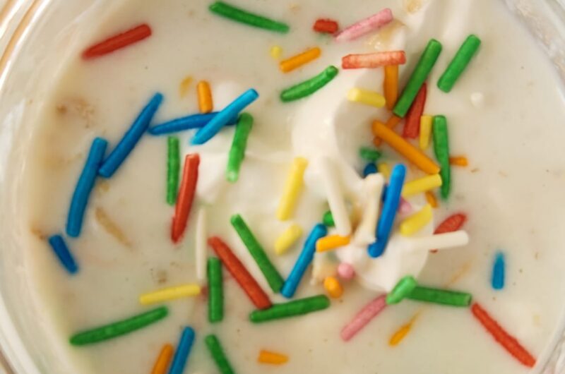 Cake Batter Overnight Oats (Birthday Cake Overnight Oats)