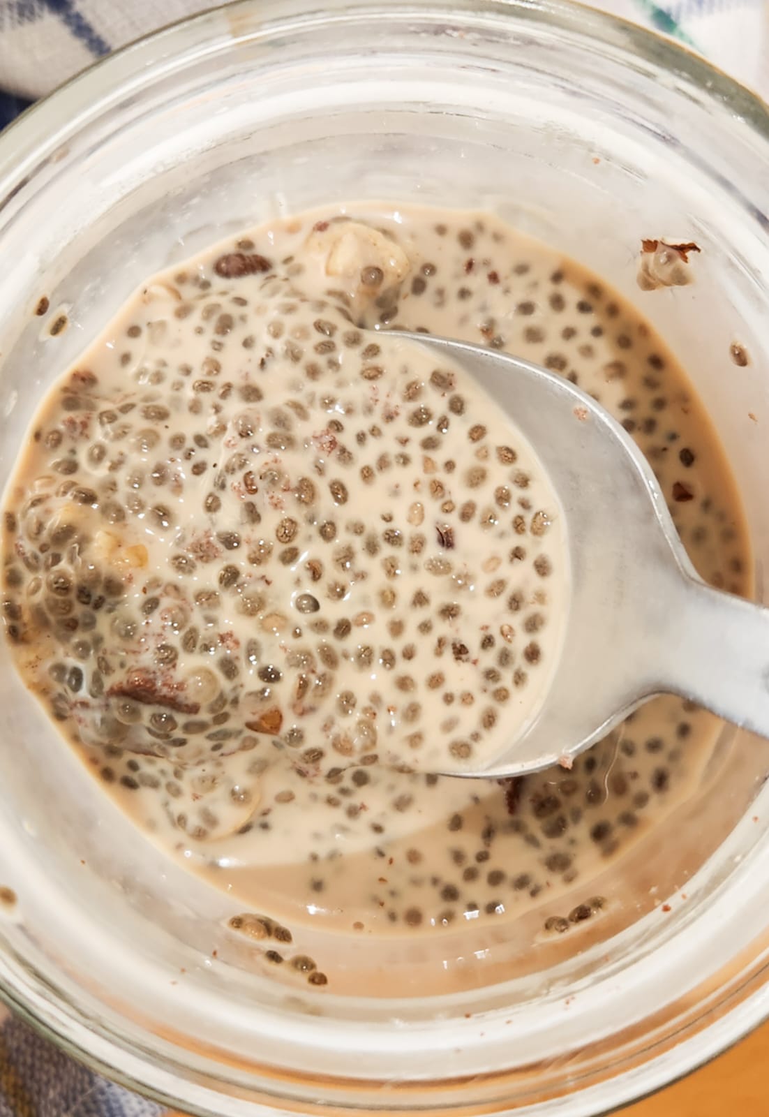 overnight coffee chocolate chia pudding
