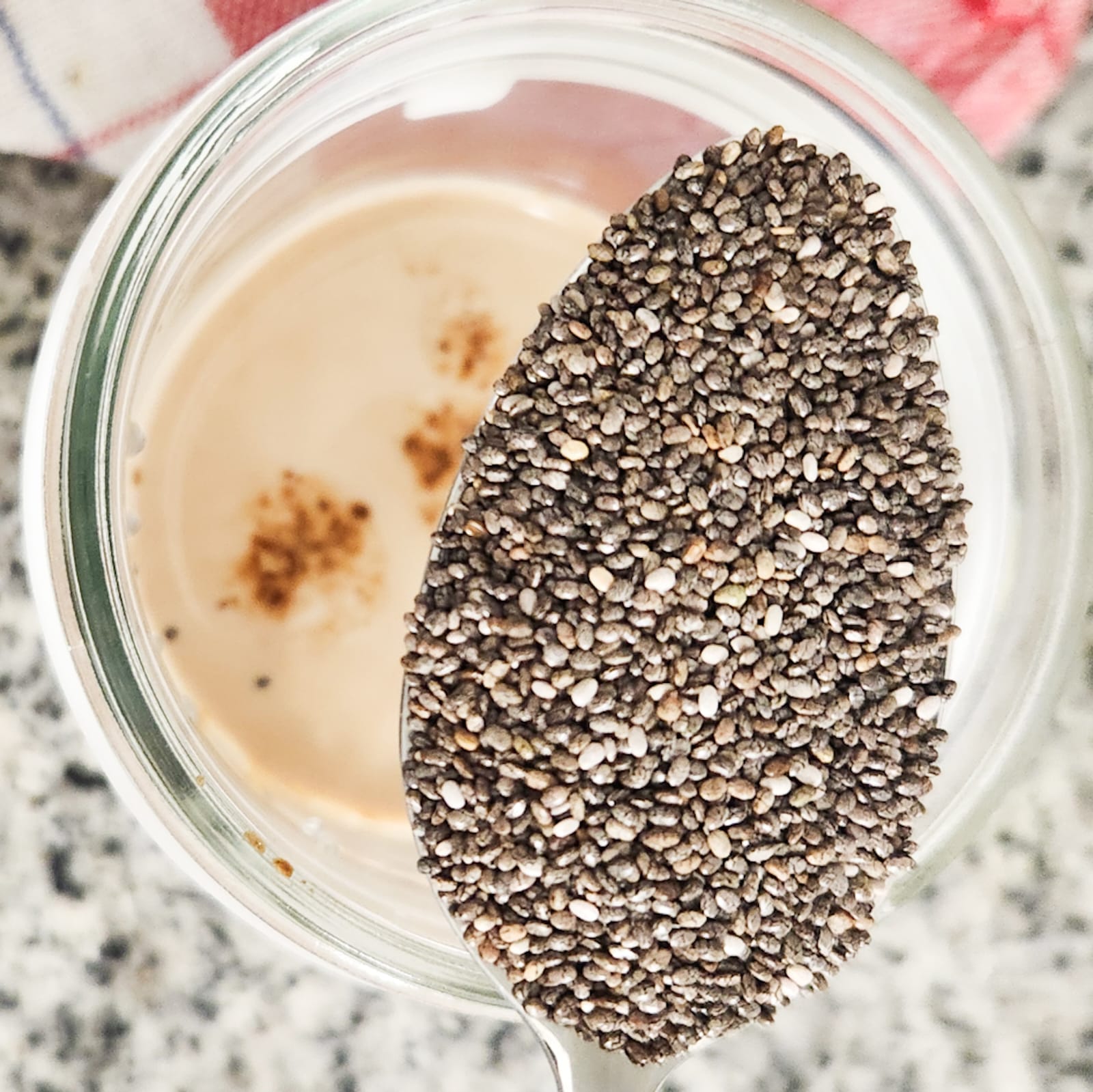 overnight coffee chocolate chia pudding