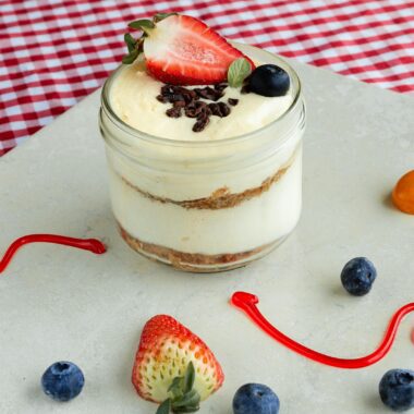 protein cheesecake jars
