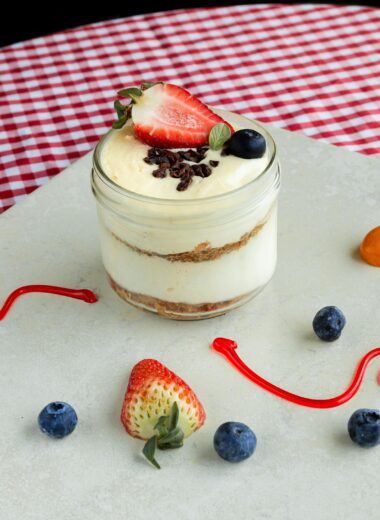 protein cheesecake jars