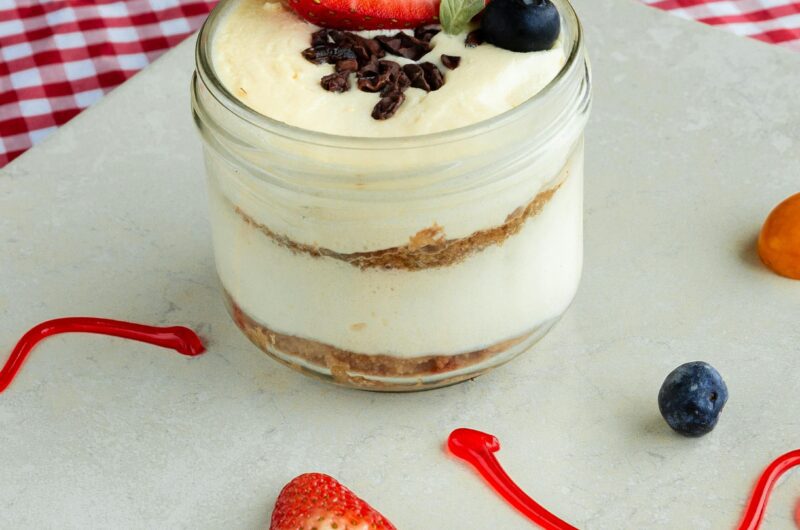 Healthy Protein Cheesecake Jars