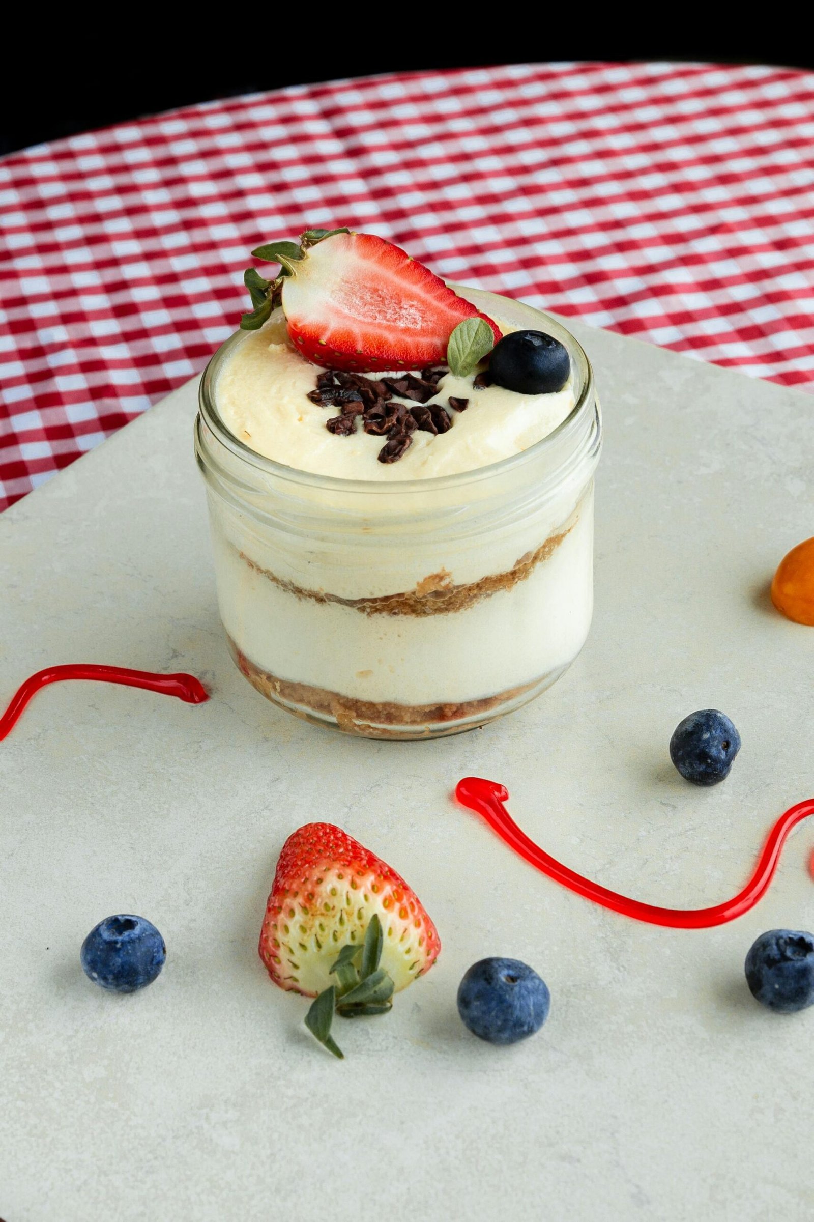 protein cheesecake jars