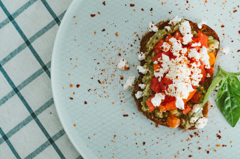 Avocado Toast with Feta and Cherry Tomatoes