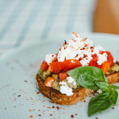 Avocado Toast with Feta and Cherry Tomatoes
