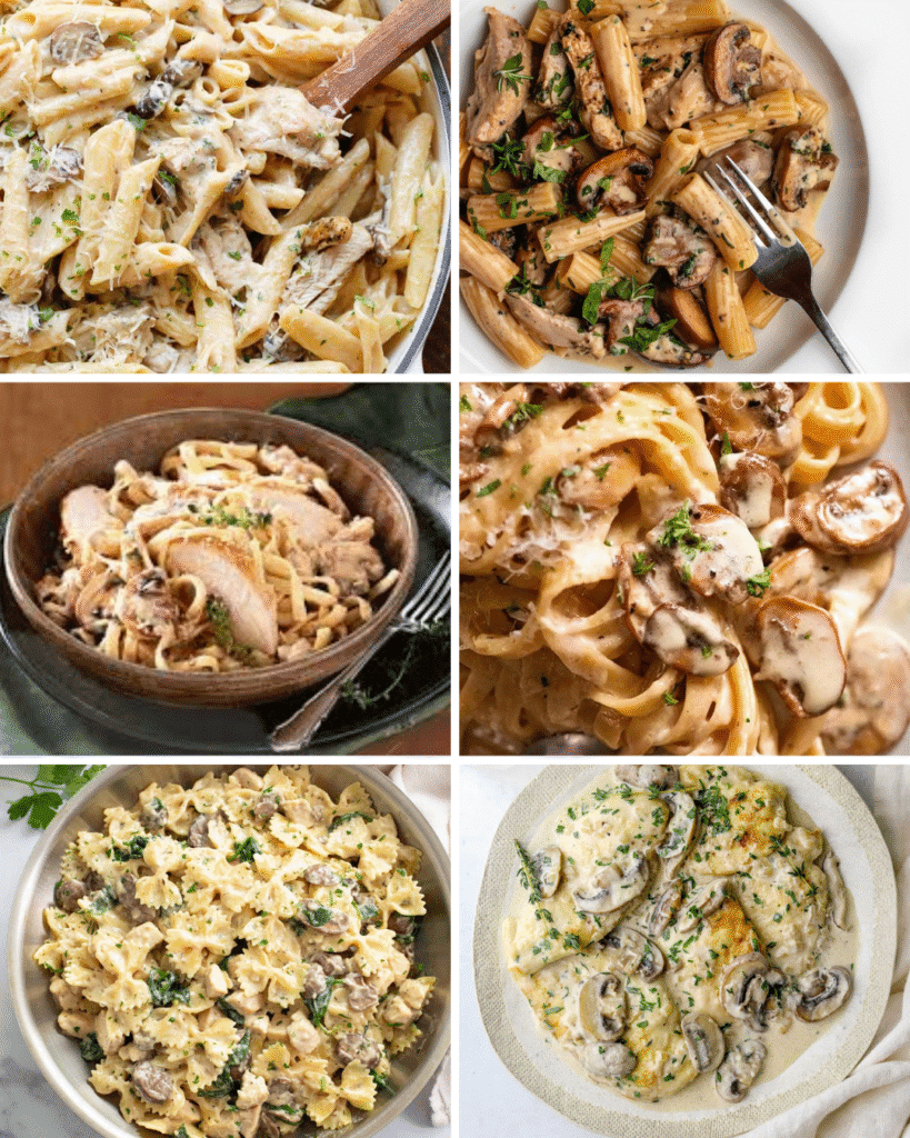 Creamy Mushroom Chicken Pasta