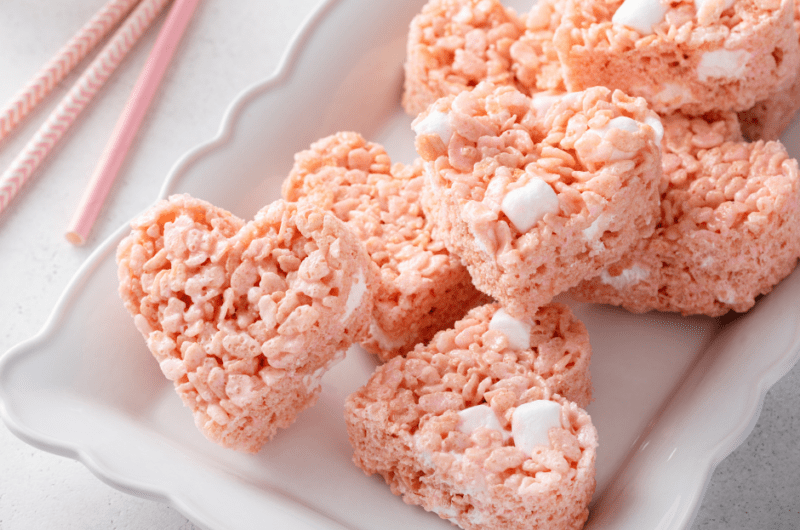 Heart-Shaped Rice Krispie Treats