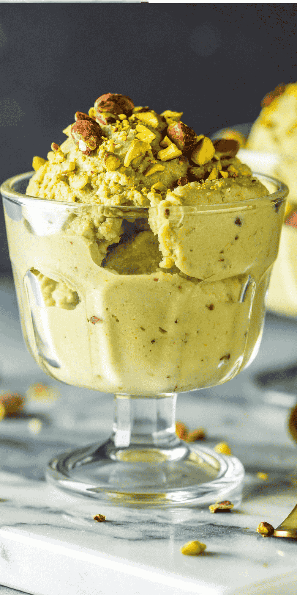 High Protein 3 Ingredients Pistachio Ice Cream