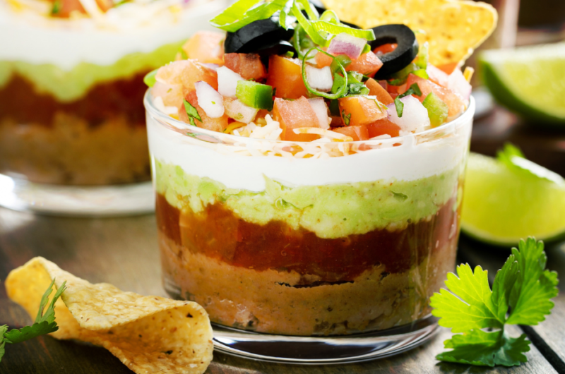 Seven Layer Taco Dip Cups