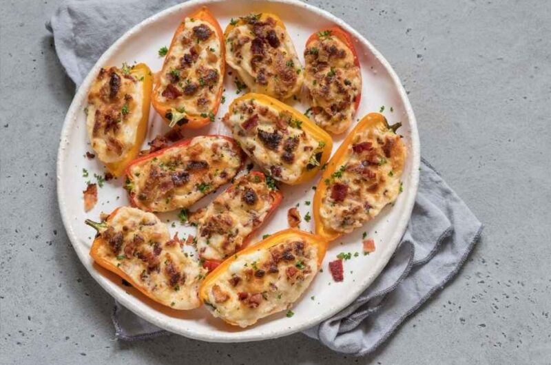 Cheesy Bacon Stuffed Mini Peppers