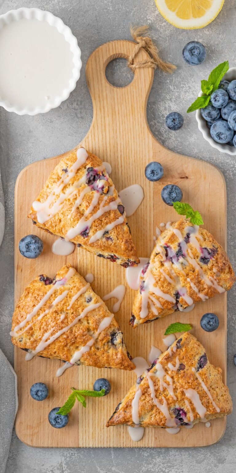 Easy Sourdough Blueberry Scones Recipe