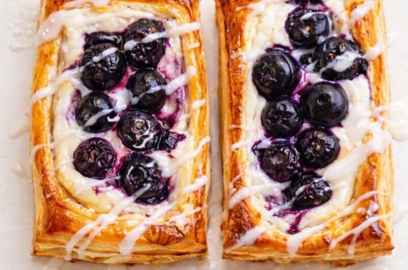 Blueberry Lemon Cream Cheese Danish Puff Pastry