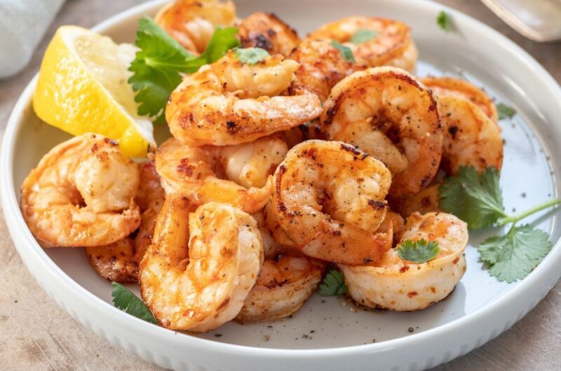 Air Fryer Spicy Garlic Chilli Shrimps