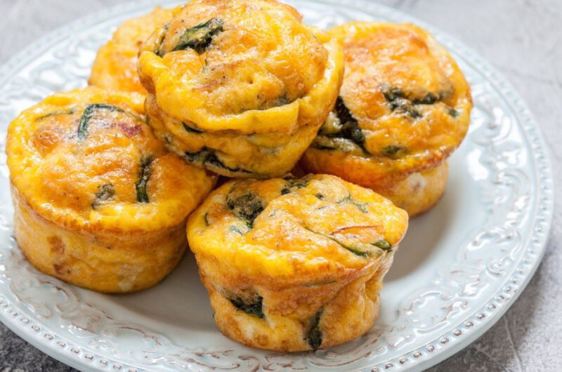 Egg Muffins with Spinach and Bacon- Egg “Muffin” Cups